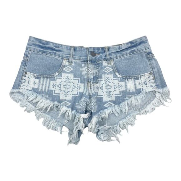 BILLABONG Laneway Frayed Hem Denim Short Sz 3 - Picture 3 of 7